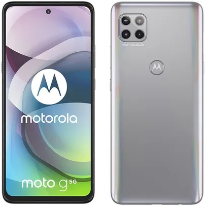 (AME 999,50) Smartphone Motorola Moto G 5G 128GB Tela 6.7'' Prata