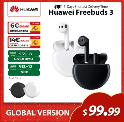 Fone de ouvido Huawei Freebuds 3 Global Version | R$469