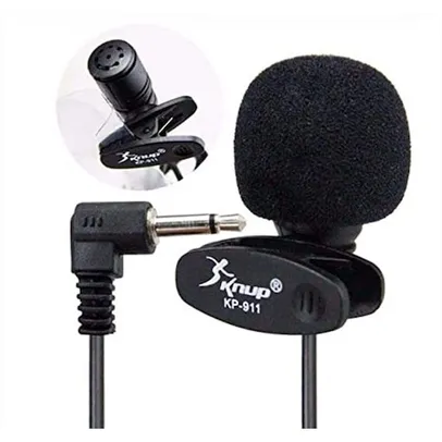 Microfone de Lapela para Youtubers Knup - KP-911 Knup