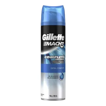 Gel de Barbear Gillette Mach3 Complete Defense Extra Comfort com 200ml