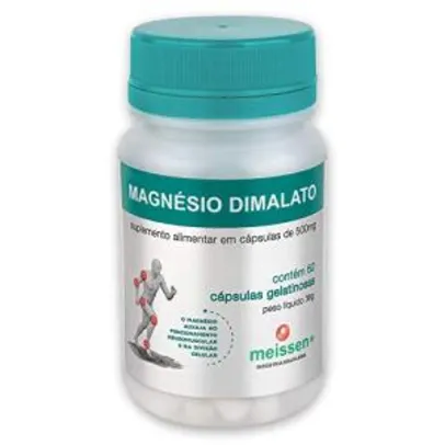 Magnésio Dimalato 500Mg 60 Cápsulas | R$28