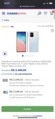 Smartphone galaxy s10 lite 2250