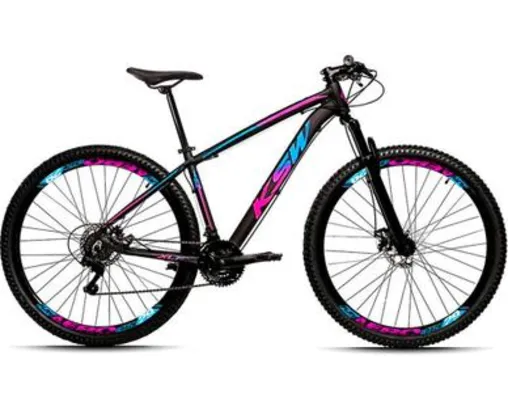 Bicicleta 29 KSW XLT 21 Marchas Freio a Disco Quadro Alumínio MTB 