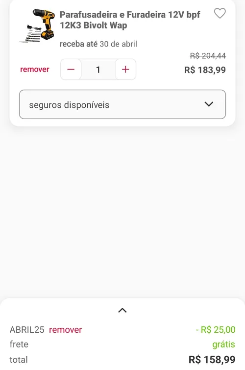 Imagem na descrição da promoção