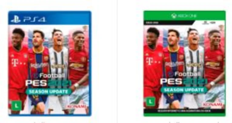 [Pré-Venda+Primeira Compra] Game EFootball PES 2021 - PS4/Xbox One | R$143