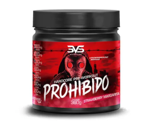 Pré treino Prohibido 360g morango