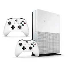 Console Xbox One S 1tb Branco Com 2 Controles - R$1535 (ou R$1.151,25 com AME)