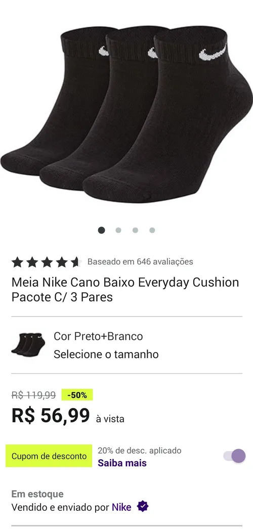 Imagem na descrição da promoção