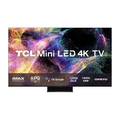 Smart TV TCL QLED Mini Led 4K GOOGLE TV Dolby 65C845