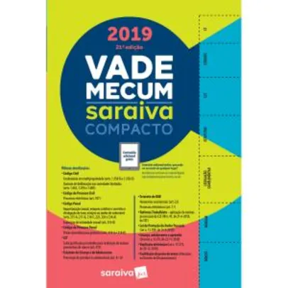 Vade Mecum Saraiva 2019 Compacto - 1° Semestre - 21ª Edição - R$44