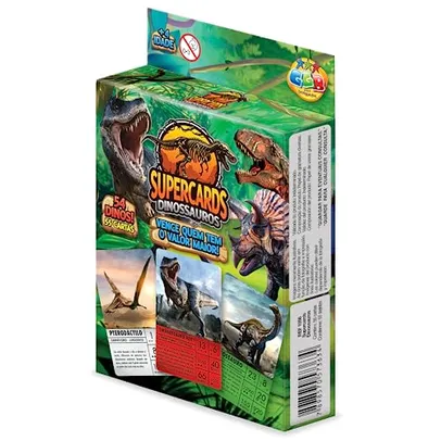 [+ por - R$8,91] Jogo de Cartas Supercards Dinossauros