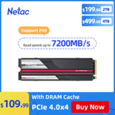 SSD NETAC NVME 1TB 7200mb/s