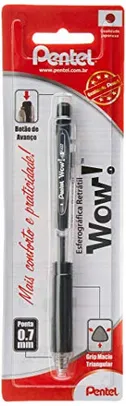 Pentel Sm/Bk437-A, Caneta Esferográfica Wow! Preta