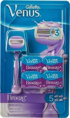 Gillette Vênus Aparelho De Barbear Breeze + 5 Carga 