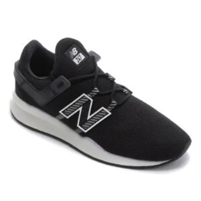 Tênis New Balance MS247 Masculino - Preto e Branco | R$285