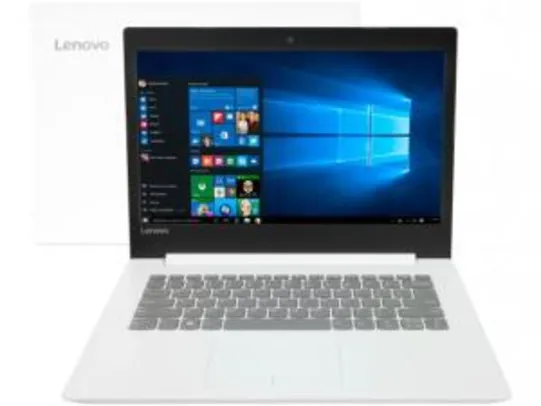 Notebook Lenovo Ideapad 320 Intel Core i3 - 4GB 500GB LED 14” Windows 10 - R$ 1.282,47