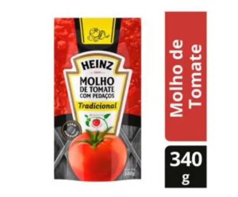 [Ouro] Molho de Tomate Tradicional Heinz 340g