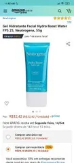 Gel Hidratante Facial Hydro Boost Water FPS 25, Neutrogena, 55g | R$29