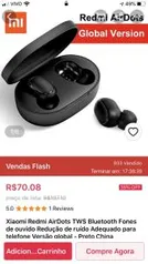 Xiaomi Redmi AirDots TWS (versão global) | R$70