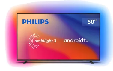 Smart TV Philips 50" Ambilight 4K UHD LED Android TV 60Hz 50PUG7907/78