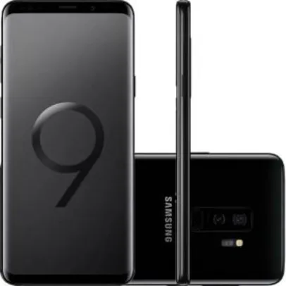 Smartphone Samsung Galaxy S9 Plus Preto Tela Infinita de 6,2" Câmera Dupla 12MP 128GB Octa-Core 6GB - R$3419