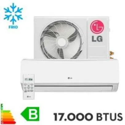 [Ricardo Eletro] Ar Condicionado Split LG 17.000 BTUs Hi Wall Smile Frio por R$1.748