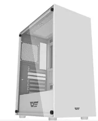 GABINETE GAMER AIGO DARKFLASH DK100, MID-TOWER, LATERAL DE VIDRO, BRANCO, DK100-WH