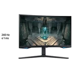 Monitor Gamer Samsung Odyssey G6 Curvo 27 LED 2K QHD, 240 Hz, 1ms, HDMI e DisplayPort, HDR, FreeSync