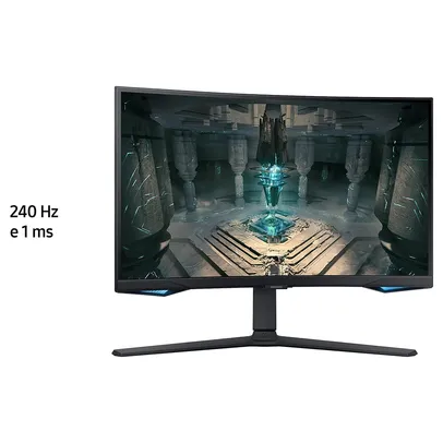 Monitor Gamer Samsung Odyssey G6 Curvo 27 LED 2K QHD, 240 Hz, 1ms, HDMI e DisplayPort, HDR, FreeSync