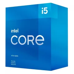 Processador Intel Core i5 11400F 2.6GHz (4.4GHz Turbo), 11ª Geração, 6-Cores 12-Threads, LGA 1200, B