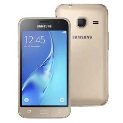 Smartphone Samsung Galaxy J1 Mini Duos Dourado com Dual Chip, Tela 4.0", por R$ 299