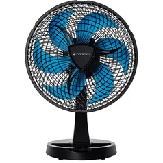 Ventilador De Mesa Cadence VTR560 New Windy 3 Vel Preto/Azul - 127v