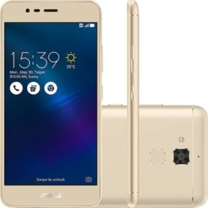 [SUBMARINO] Smartphone Asus Zenfone 3 Max Dual Chip Android 6 Tela 5.2" 16GB 4G Câmera 13MP - Dourado