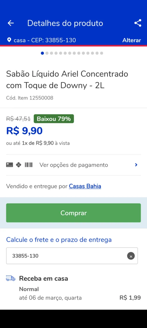 Imagem na descrição da promoção