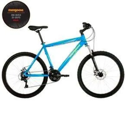 Saindo por R$ 600: [EXTRA] Bicicleta Aro 26 Mongoose Xtreme Comp com 21 Marchas e Suspensão Dianteira, Azul - Tamanho 19 por R$ 600 | Pelando