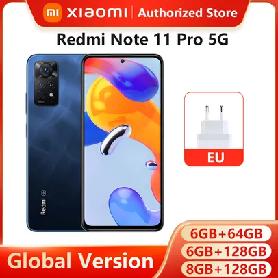 Global Version Xiaomi Redmi Note 11 Pro 5G 6GB RAM 128GB ROM 