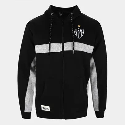 [APP/SELECIONADOS] Jaqueta Atlético Mineiro Moletom SPR C/ Capuz Masculina