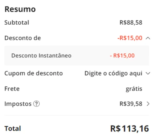 Imagem na descrição da promoção