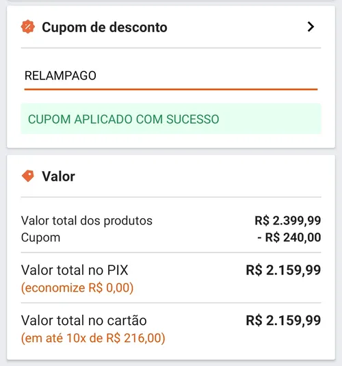 Imagem na descrição da promoção