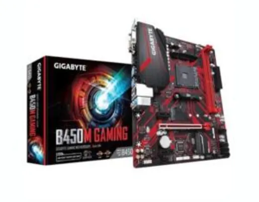 Placa-Mãe Gigabyte B450M Gaming, AMD AM4, mATX, DDR4 (Rev. 1.0)