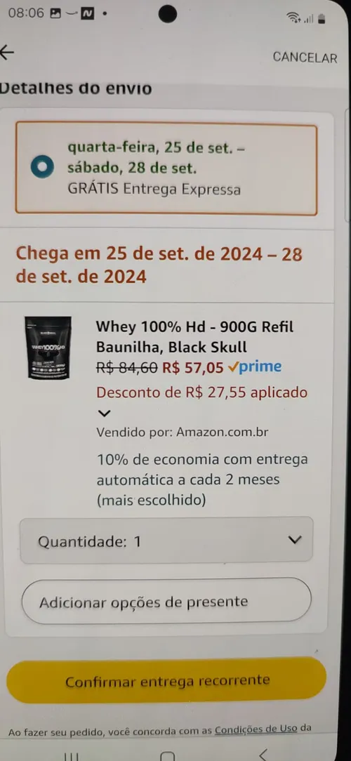 Imagem na descrição da promoção