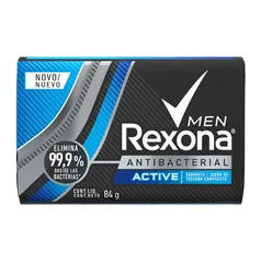 Sabonete em Barra Rexona Men Active Fresh Azul com 84g | R$0,95