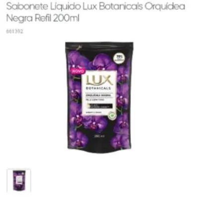 Sabonete Lux liquido 200ml | R$ 2
