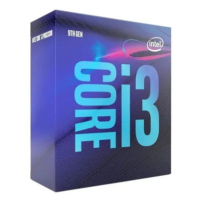 Processador Intel Core i3-9100 9° Geração, Cache 6MB, 3.6GHz (4.2GHz Max Turbo), LGA 1151, 4 Núcleos - BX80684I39100