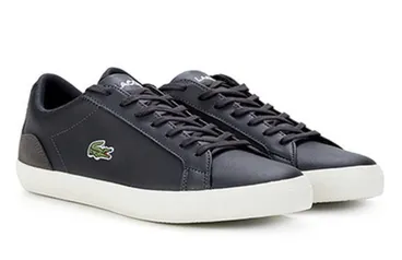 Tênis couro Lacoste Lerond masculino | R$208