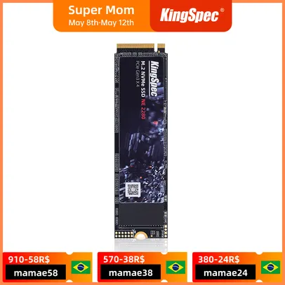 [NOVOS USUÁRIOS] SSD M.2 NVMe KingSpec 256GB