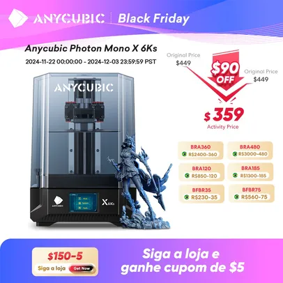 [Do Brasil] ANYCUBIC Photon Mono X 6Ks, Impressora 3D