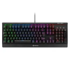 Teclado Mecânico Gamer Sharkoon Shark Skiller, RGB, Switch Kailh Brown, ABNT2 | R$359