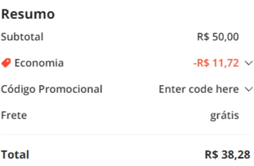 Imagem na descrição da promoção