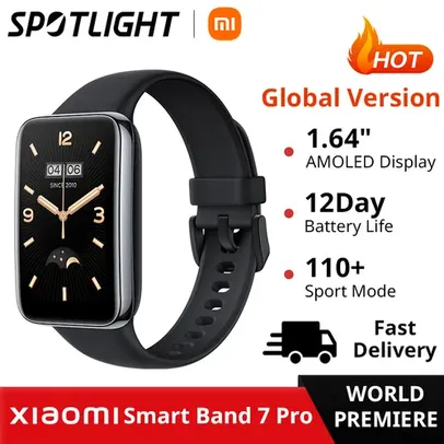 [Taxa inclusa] Xiaomi Band 7 Pro Relógio Inteligente, Versão Global, 1.64 ''AMOLED, Display